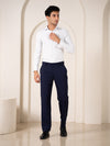 Workday Navy 925 Relaxed Fit Smart Formal Trousers