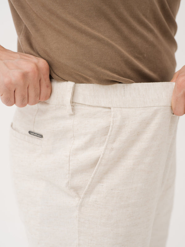 Reflora Cream Linen Sorona Pants