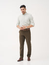 Always Olive Relaxed Fit Stretch Formal Pants