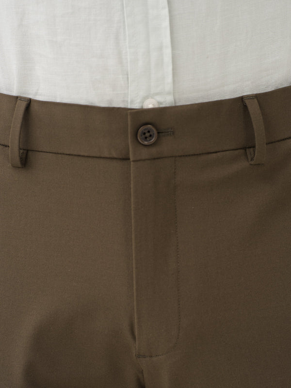 Always Olive Relaxed Fit Stretch Formal Pants