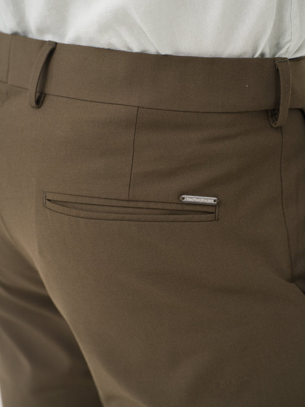 Always Olive Relaxed Fit Stretch Formal Pants