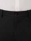 Monolith Black Luxury Twill Relaxed Fit Stretch Formal Pants