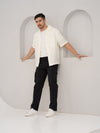 City Black Relaxed Fit Stretch Cargo Pants