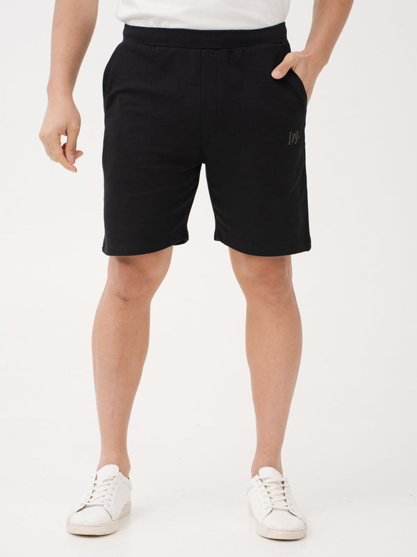 Bonfire Black Relaxed Fit Sweatshorts