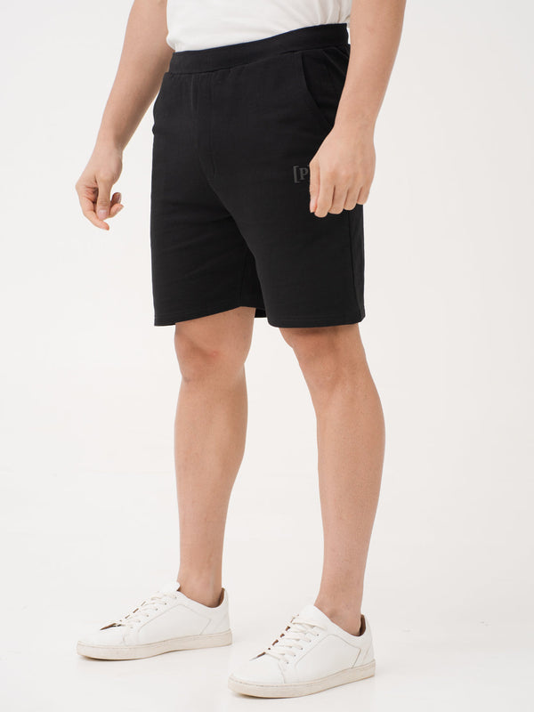 Bonfire Black Relaxed Fit Sweatshorts