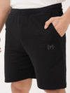 Bonfire Black Relaxed Fit Sweatshorts