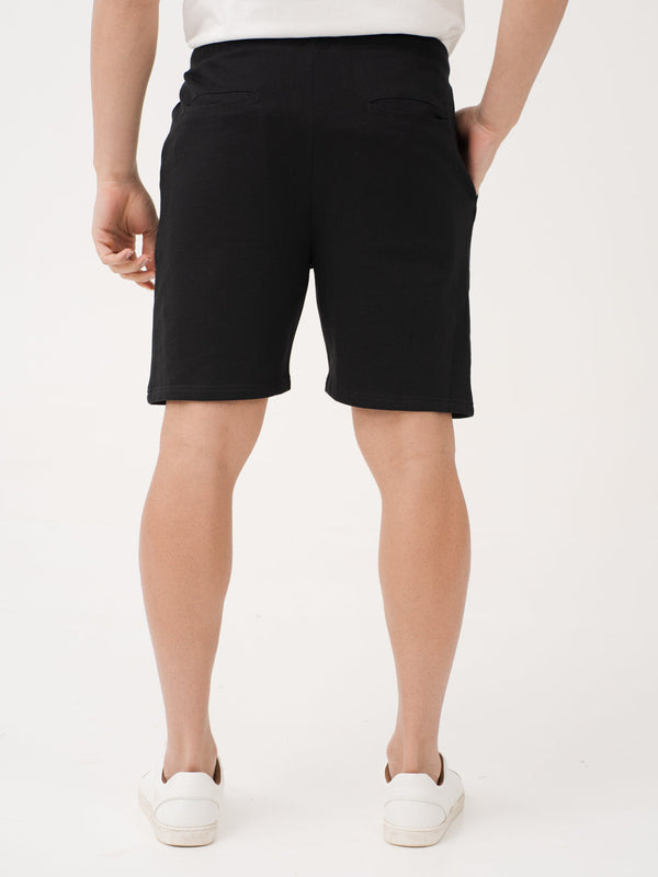 Bonfire Black Relaxed Fit Sweatshorts