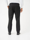 Brisk Black Water Repellent Relaxed Fit Stretch Formal Pants