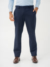 Wind Blue Water Repellent Relaxed Fit Stretch Formal Pants