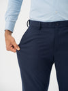 Wind Blue Water Repellent Relaxed Fit Stretch Formal Pants
