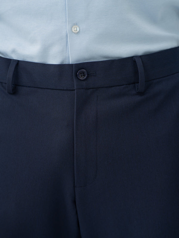 Wind Blue Water Repellent Relaxed Fit Stretch Formal Pants