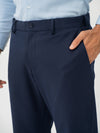 Wind Blue Water Repellent Relaxed Fit Stretch Formal Pants
