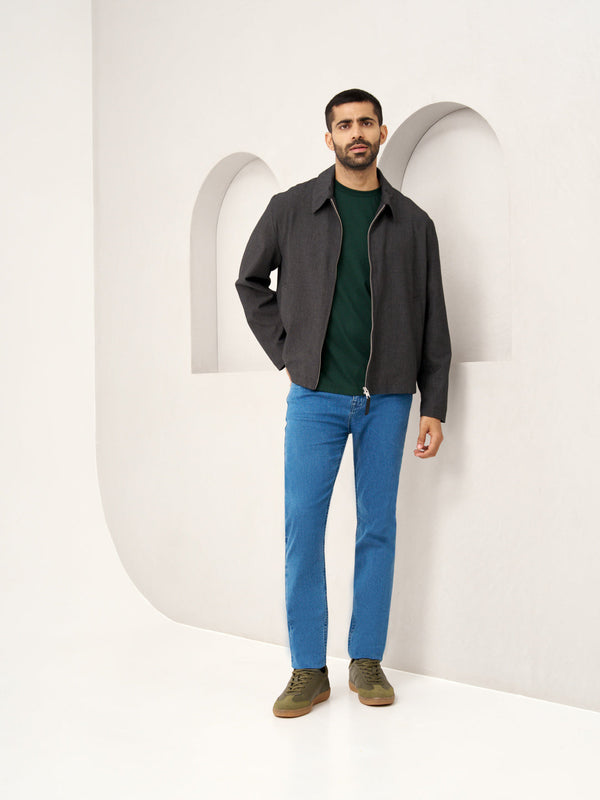 Royal Blue Power-Stretch Slim Fit Jeans