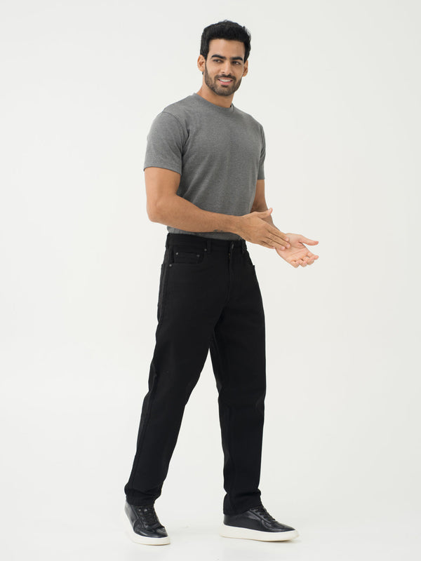 Inklock Black No Fade Relaxed Fit Jeans