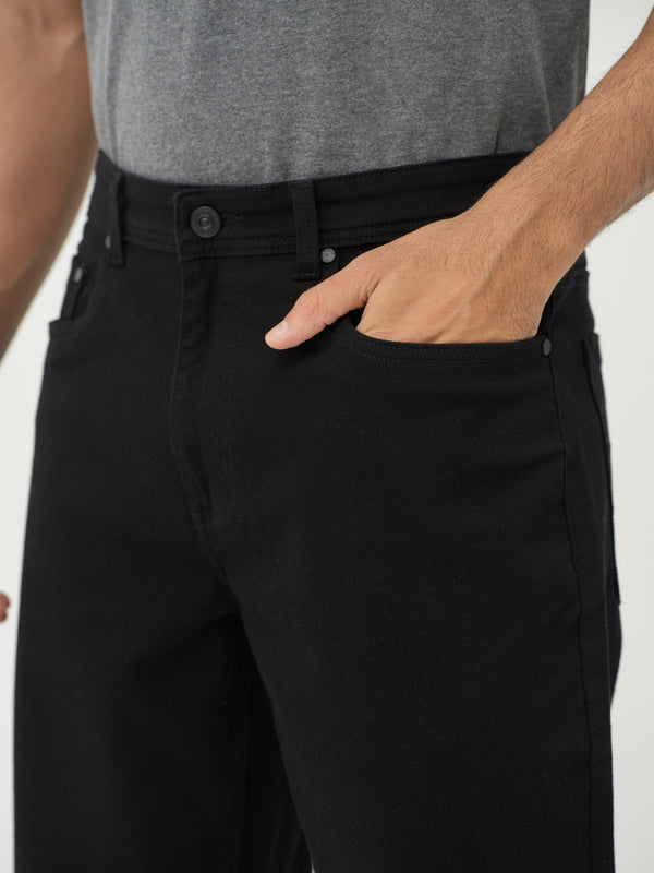 Inklock Black No Fade Relaxed Fit Jeans