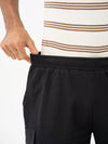 Dash Black Relaxed Fit Cargo Sweatshorts