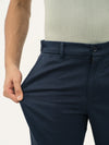 Hydrohalt Navy Slim Fit Stretch Chinos