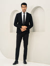 Everyday Black Slim Fit Stretch Formal Pants