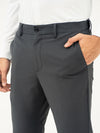 Dark Grey Stretch Formal Pants