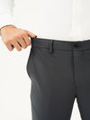Dark Grey Stretch Formal Pants
