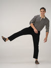 Vinyl Black Cotton Sweatpants