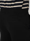 Vinyl Black Cotton Sweatpants