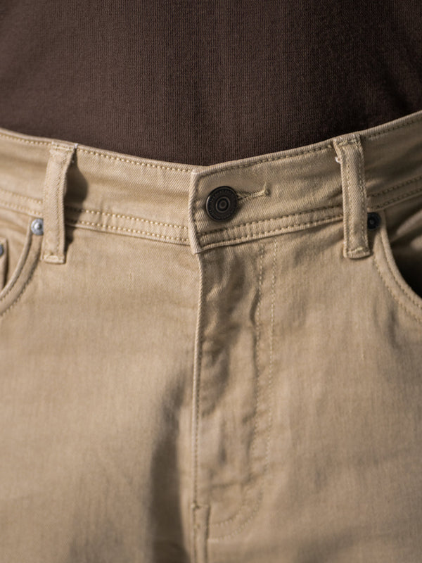 Fossil Beige Relaxed Fit Jeans