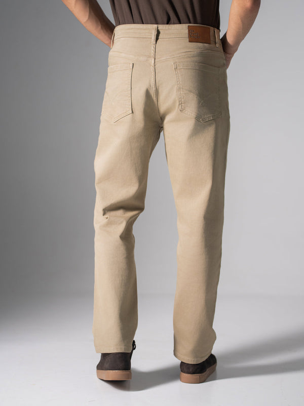 Fossil Beige Relaxed Fit Jeans