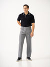 Haze Grey Relaxed Fit Korean Pintuck Pants