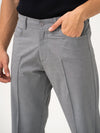 Haze Grey Relaxed Fit Korean Pintuck Pants