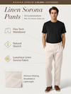 Reflora Cream Linen Sorona Pants