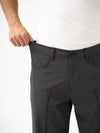 Pewter Grey Relaxed Fit Korean Pintuck Pants