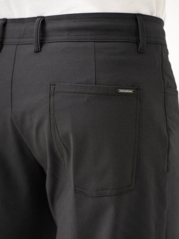 Pewter Grey Relaxed Fit Korean Pintuck Pants