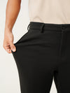 Deep Black Slim Fit Power Stretch Pants