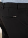 Distant Black Houndstooth Slim Fit Power Stretch Pants