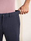 Render Blue Textured Slim Fit Power Stretch Pants
