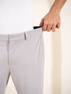 Malai Light Grey Soft-touch Slim Fit Power Stretch Pants