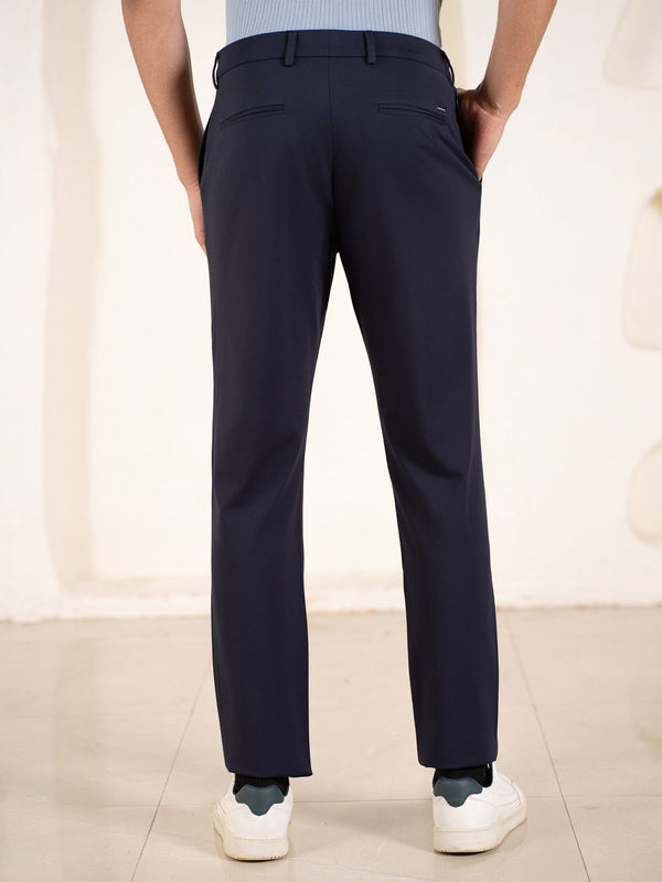 Malai Navy Soft-touch Slim Fit Power Stretch Pants