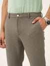 Crypto Green Waffle Textured Power-Stretch Pants