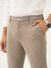 Jupiter Brown Houndstooth Power-Stretch Pants