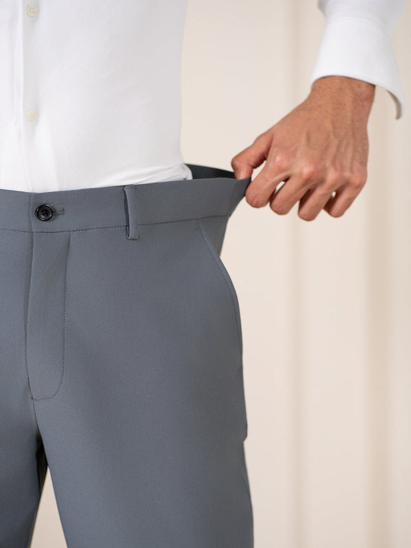 Go-to Grey 925 Relaxed Fit Smart Formal Trousers