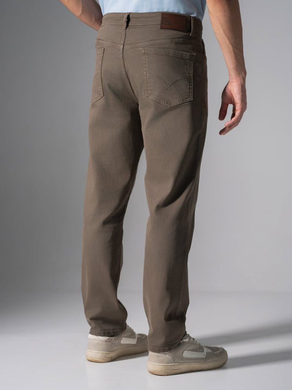 Mossstone Olive Relaxed Fit Jeans