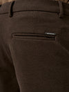 Walnut Brown Houndstooth Power-Stretch Pants